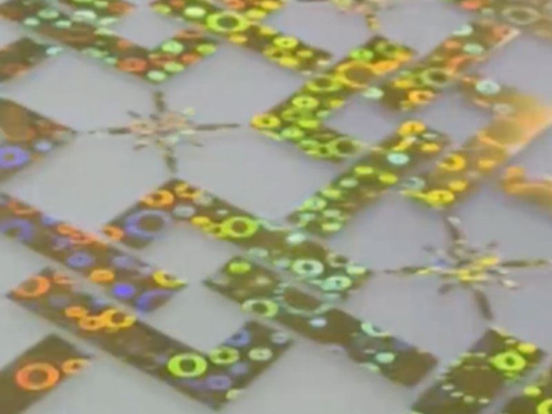 Verre dépoli à motifs artistiques