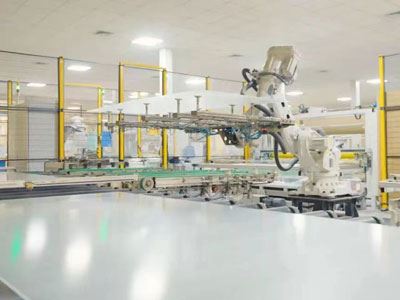 Verre imprimé solaire