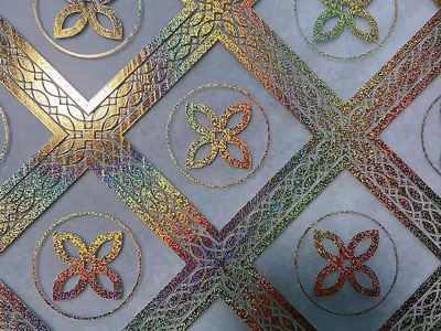 Verre dépoli à motifs artistiques