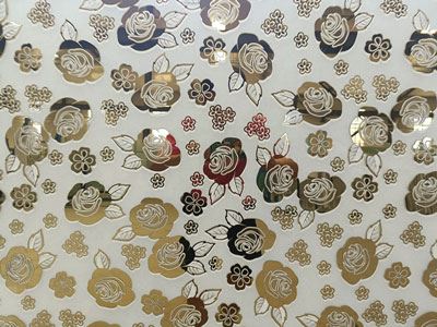 Verre dépoli à motifs artistiques