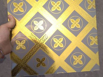 Verre dépoli à motifs artistiques