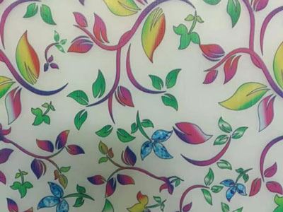 Verre dépoli à motifs artistiques