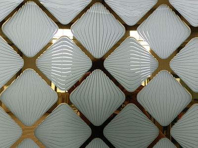 Verre dépoli à motifs artistiques